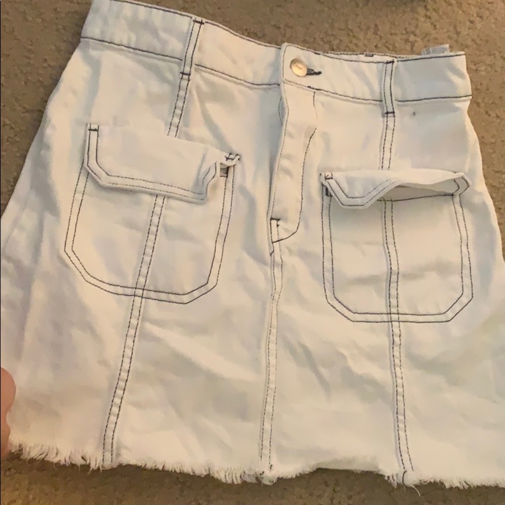 White skirt